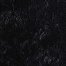 shaggy gulvtæppe NAVARRA 100x100 cm høje luv polyester sort