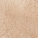 shaggy gulvtæppe NAVARRA 120x120 cm høje luv polyester beige
