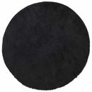 shaggy gulvtæppe NAVARRA 120x120 cm høje luv polyester sort