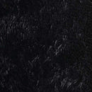 shaggy gulvtæppe NAVARRA 120x120 cm høje luv polyester sort