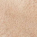 shaggy gulvtæppe NAVARRA 160x160 cm høje luv polyester beige