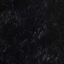 shaggy gulvtæppe NAVARRA 160x160 cm høje luv polyester sort