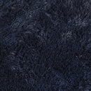 shaggy gulvtæppe NAVARRA 160x160cm høje luv polyester marineblå