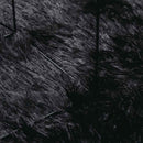 shaggy gulvtæppe NAVARRA 200x200 cm høje luv polyester sort