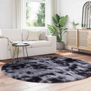 shaggy gulvtæppe NAVARRA 200x200 cm høje luv polyester mørkegrå