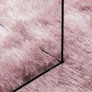 shaggy gulvtæppe NAVARRA 200x200 cm høje luv støvet rosa