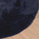 shaggy gulvtæppe NAVARRA 200x200cm høje luv polyester marineblå