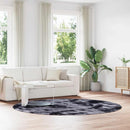 shaggy gulvtæppe NAVARRA 240x240 cm høje luv polyester mørkegrå
