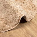 shaggy gulvtæppe NAVARRA 300x200 cm høje luv polyester beige