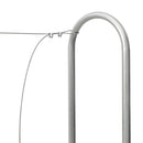 brændestativ 200x25x150 cm galvaniseret stål