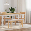 bænk 90 cm massivt gummitræ