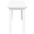 bænk 90 cm massivt gummitræ hvid