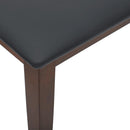 bænk 110 cm massivt gummitræ brun