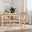 bænk 110 cm massivt gummitræ