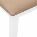 bænk 110 cm massivt gummitræ hvid