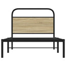 sengeramme 90x200 cm uden madras konstrueret træ sonoma-eg