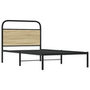 sengeramme 100x190 cm uden madras konstrueret træ sonoma-eg