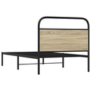 sengeramme 100x190 cm uden madras konstrueret træ sonoma-eg