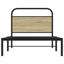 sengeramme 107x203 cm uden madras konstrueret træ sonoma-eg