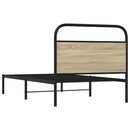 sengeramme 107x203 cm uden madras konstrueret træ sonoma-eg