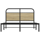 sengeramme 120x190 cm uden madras konstrueret træ sonoma-eg