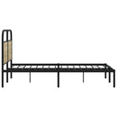 sengeramme 120x190 cm uden madras konstrueret træ sonoma-eg