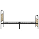 sengeramme 90x190 cm uden madras konstrueret træ sonoma-eg