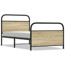 sengeramme 100x200 cm uden madras konstrueret træ sonoma-eg
