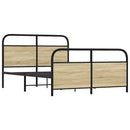 sengeramme 120x190 cm uden madras konstrueret træ sonoma-eg