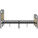 sengeramme 120x200 cm uden madras konstrueret træ sonoma-eg
