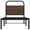 sengeramme 80x200 cm uden madras konstrueret træ brunt eg