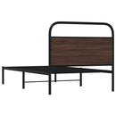 sengeramme 100x190 cm uden madras konstrueret træ brunt eg