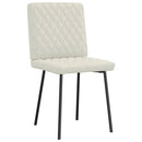 spisebordsstole 4 stk. velour cremefarvet