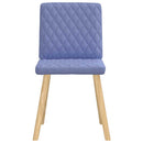 spisebordsstole 4 stk. Jeans blåt stof