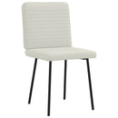 spisebordsstole 4 stk. velour cremefarvet