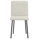 spisebordsstole 4 stk. velour cremefarvet