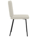 spisebordsstole 4 stk. velour cremefarvet