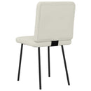 spisebordsstole 4 stk. velour cremefarvet