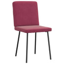 spisebordsstole 4 stk. velour vinrød