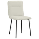 spisebordsstole 4 stk. velour cremefarvet