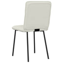 spisebordsstole 4 stk. velour cremefarvet