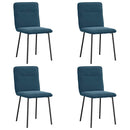 spisebordsstole 4 stk. velour blå