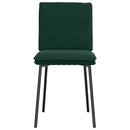 spisebordsstole 4 stk. velour mørkegrøn