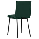 spisebordsstole 4 stk. velour mørkegrøn