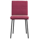 spisebordsstole 4 stk. velour vinrød