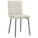 spisebordsstole 4 stk. velour cremefarvet