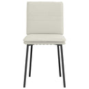 spisebordsstole 4 stk. velour cremefarvet