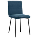 spisebordsstole 4 stk. velour blå