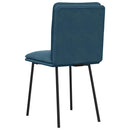 spisebordsstole 4 stk. velour blå