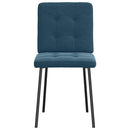 spisebordsstole 6 stk. velour blå